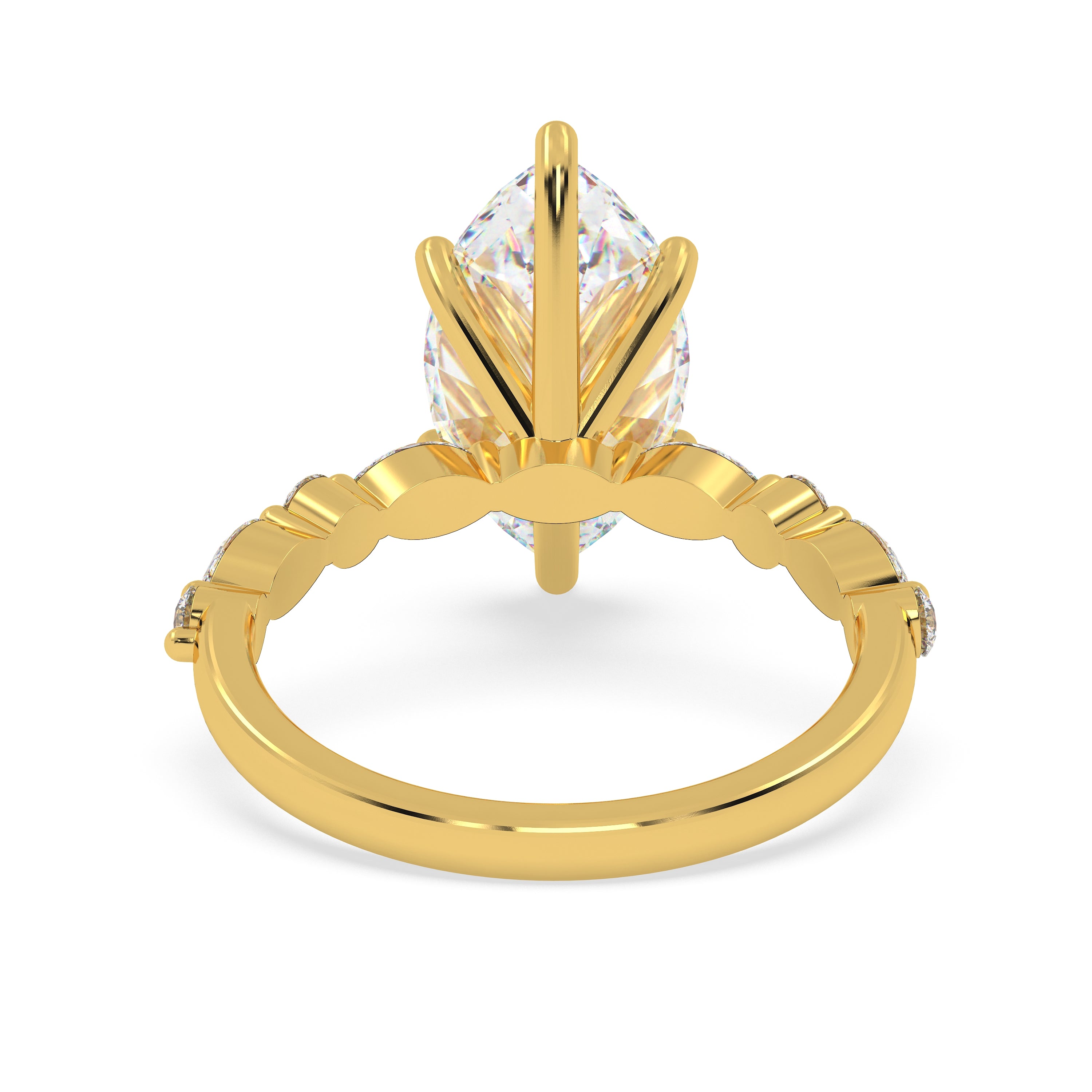 The Velor marquise ~ Gold