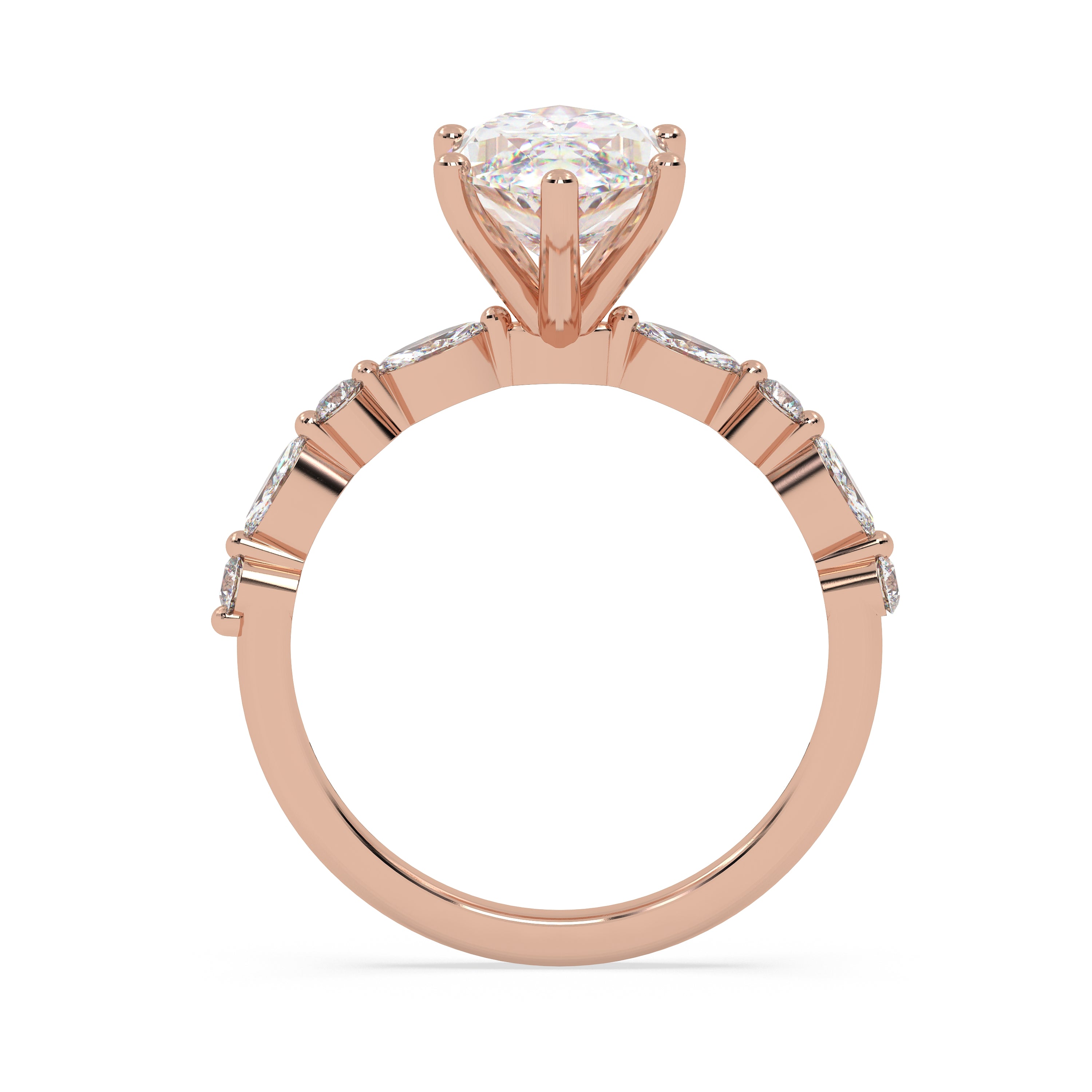 The Velor marquise ~ RoseGold