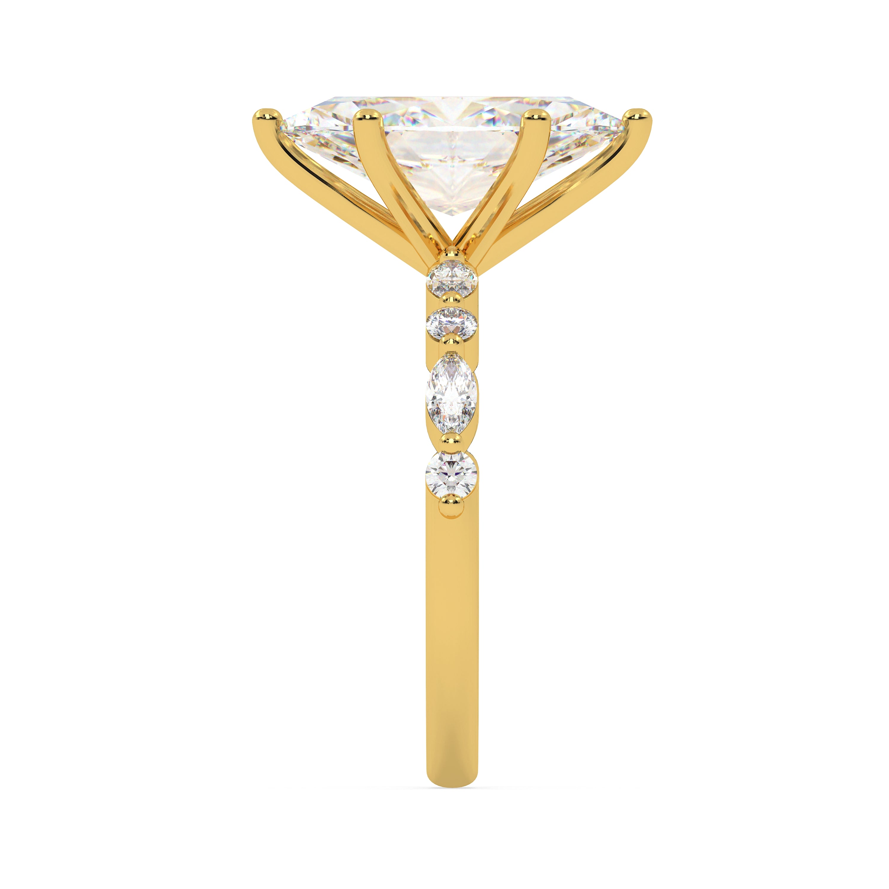 The Velor marquise ~ Gold