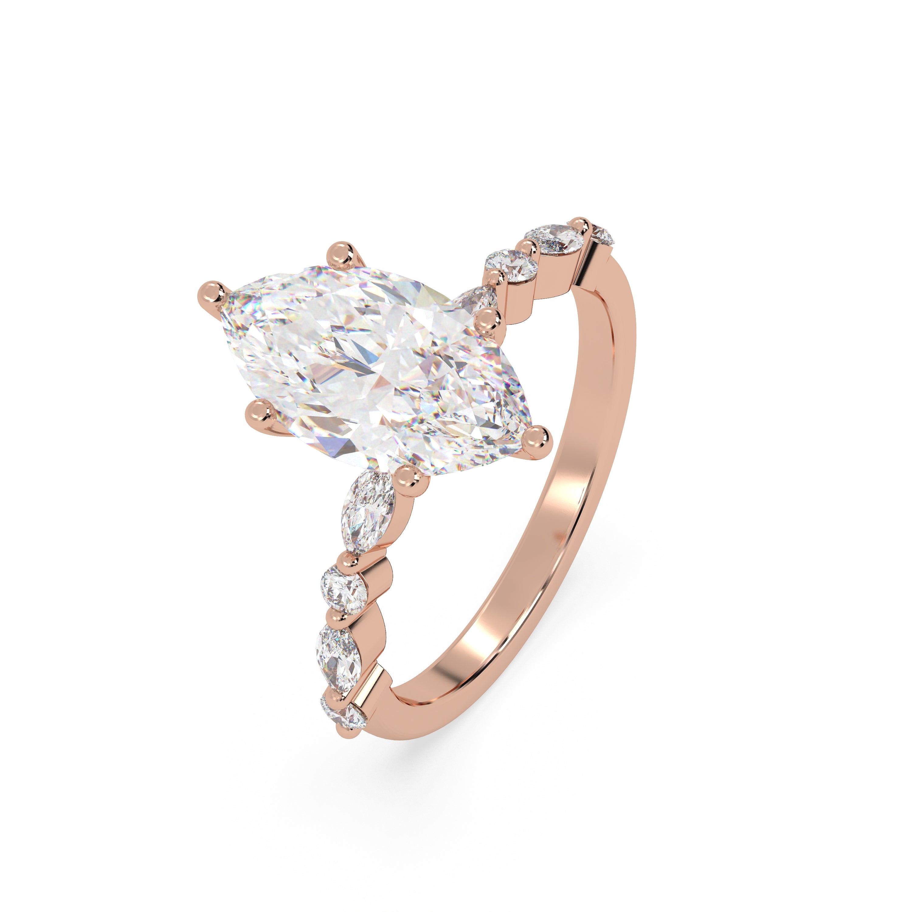 The Velor marquise ~ RoseGold