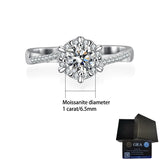 Solitaire Moissanite Twisted Engagement Ring