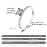 Cathedral Princess Cut Moissanite Pave Engagement Ring