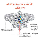 Floral Halo Moissanite Channel Set Engagement Ring