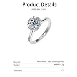 Basket Halo Moissanite Cathedral Engagement Ring